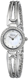 Bulova Crystal Biały/Stal Ø23 mm 96L126