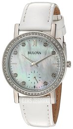 Bulova Biały/Skóra Ø32 mm 96L245