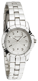 Bulova Diamond Biały/Stal Ø28 mm 96P121