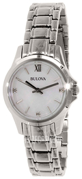 Bulova Diamond Biały/Stal Ø30 mm 96P152