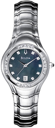 Bulova Diamond Czarny/Stal Ø29 mm 96R20