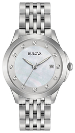 Bulova Diamond Biały/Stal Ø36 mm 96S174