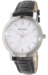 Bulova Dress Biały/Skóra Ø32 mm 96X132
