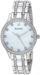 Bulova Crystal Biały/Stal Ø32 mm 96X145