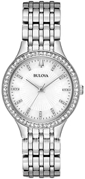 Bulova Crystal Biały/Stal Ø32 mm 96X146