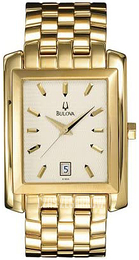 Bulova Biały/Stal w odcieniu złota 97B56