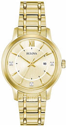 Bulova Diamond Żółte złoto/Stal w odcieniu złota Ø42 mm 97D117