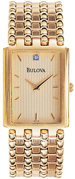 Bulova Diamond Żółte złoto/Stal w odcieniu złota 97F19