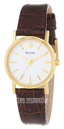 Bulova Dress Biały/Skóra Ø25 mm 97L102