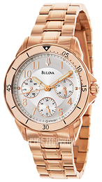 Bulova Bracelet Srebrny/Stal w kolorze różowego złota Ø35 mm 97N110