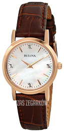 Bulova Diamond Biały/Skóra Ø27 mm 97P105