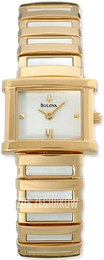 Bulova Biały/Stal w odcieniu złota 97V30