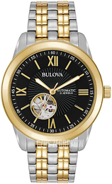Bulova Mechanical Czarny/Stal w odcieniu złota Ø42 mm 98A168