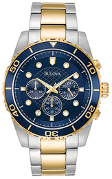 Bulova Niebieski/Stal w odcieniu złota Ø43 mm 98A170