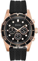 Bulova Czarny/Guma Ø44 mm 98A192
