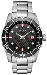 Bulova Czarny/Stal Ø43 mm 98A195