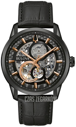 Bulova Sutton Szkieletowa tarczy/Skóra Ø43 mm 98A283