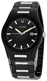 Bulova Czarny/Stal Ø40 mm 98B126