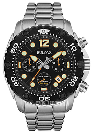 Bulova Czarny/Stal Ø42 mm 98B244