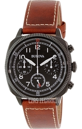 Bulova Czarny/Skóra Ø42 mm 98B245
