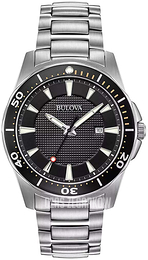 Bulova Czarny/Stal Ø42 mm 98B328