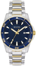 Bulova Niebieski/Stal w odcieniu złota Ø42 mm 98B329