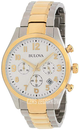 Bulova Classic Biały/Stal w odcieniu złota Ø41 mm 98B330