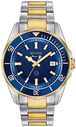 Bulova Niebieski/Stal w odcieniu złota Ø42 mm 98B334