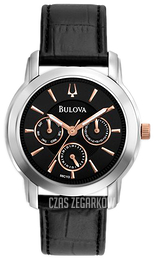 Bulova Dress Czarny/Skóra Ø40 mm 98C113