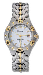 Bulova Marine Star Biały/Stal w odcieniu złota Ø36 mm 98G00