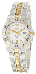 Bulova Marine Star Biały/Stal w odcieniu złota 98G68
