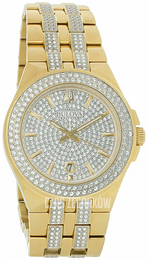 Bulova Zestaw kryształów/Stal w odcieniu złota Ø42 mm 98K102