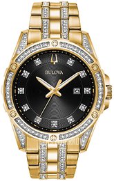 Bulova Czarny/Stal w odcieniu złota Ø43 mm 98K107