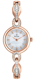 Bulova Crystal Srebrny/Stal w kolorze różowego złota Ø23 mm 98L164