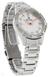 Bulova Bracelet Biały/Stal Ø30 mm 98L180