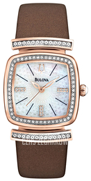 Bulova Crystal Biały/Skóra 98L184