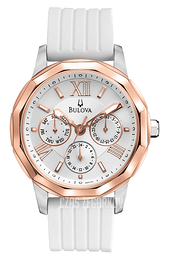 Bulova Sport Srebrny/Guma Ø38 mm 98N101