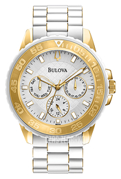 Bulova Sport Srebrny/Guma Ø38 mm 98N102