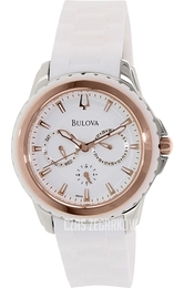 Bulova Marine Star Biały/Guma Ø42 mm 98N104