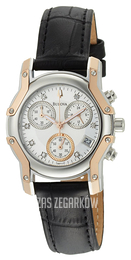 Bulova Diamond Srebrny/Skóra Ø33 mm 98P117