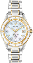 Bulova Marine Star Biały/Stal w odcieniu złota Ø34 mm 98P186