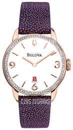 Bulova Biały/Skóra Ø32 mm 98R196