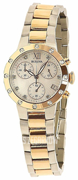 Bulova Diamond Biały/Stal w kolorze różowego złota Ø30 mm 98R210