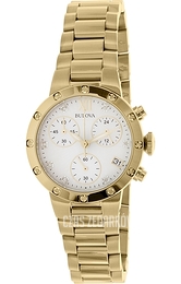Bulova Diamond Biały/Stal w odcieniu złota Ø29 mm 98R216