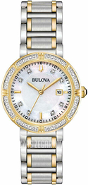 Bulova Biały/Stal w odcieniu złota Ø30 mm 98R260