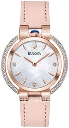 Bulova Diamond Biały/Skóra Ø35 mm 98R267
