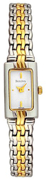 Bulova Biały/Stal w odcieniu złota 98T20