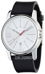 Calvin Klein Dress Srebrny/Guma Ø42 mm K0A21120