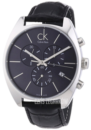 Calvin Klein Exchange Czarny/Skóra Ø44 mm K2F27107
