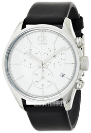 Calvin Klein Masculine Srebrny/Skóra Ø42 mm K2H27120